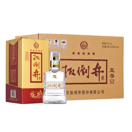 扳倒井 52度浓香型白酒 纯粮酿造 送礼品袋 500ml*6瓶整箱装 送礼