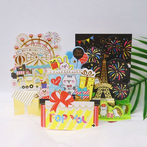 卡小姐season卡通立体感谢贺卡开学送老师谢师礼生日礼物手写亲子