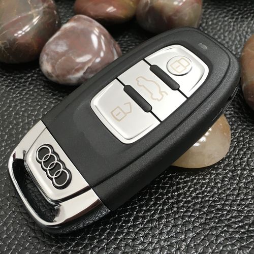 奥迪q5 a4l a6l a5智能卡钥匙壳 奥迪汽车智能遥控器替换更换外壳