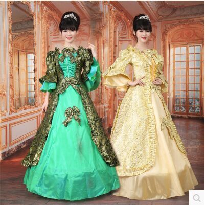 欧洲皇室公主服高档宫廷装西式礼服舞台演出服装欧式宫廷礼服批发