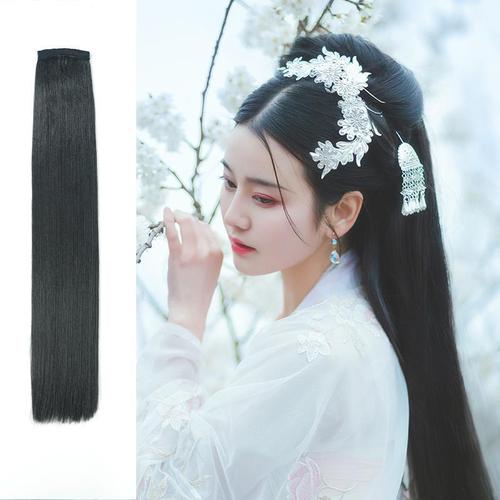 【后雨山】古装汉服假发片发排古风仙女百搭高温丝后披发