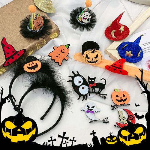 万圣节饰品搞怪发箍小恶魔发饰聚会装扮南瓜道具发夹舞会可爱头饰