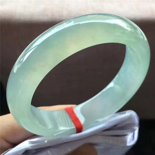 7 天然a货冰翠色玉镯老种水润通透缅甸老坑翡翠手镯