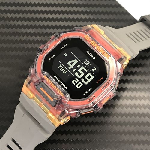 卡西欧gbd200 gshock小方块大黄蜂蓝牙跑步运动配速手表男gbd-200