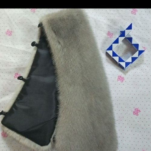 新款水貂皮毛领  女士翻领  小方领 秋冬季保暖整张貂皮领子