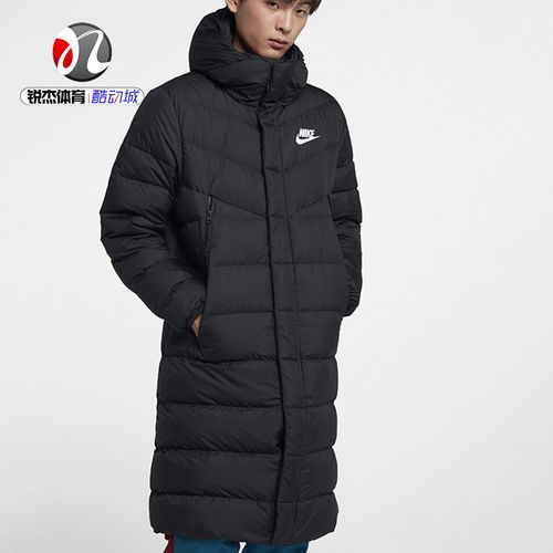 耐克nike 男子长款运动休闲连帽保暖羽绒服 aa8854-010 355 101