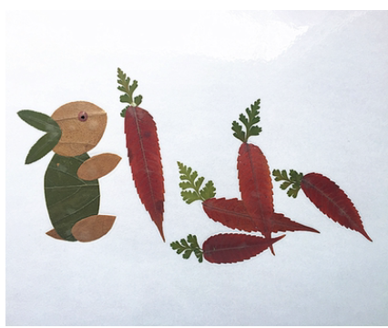 小学贴画真树叶树叶创意画成品diy粘贴画材料幼儿园儿童生手工