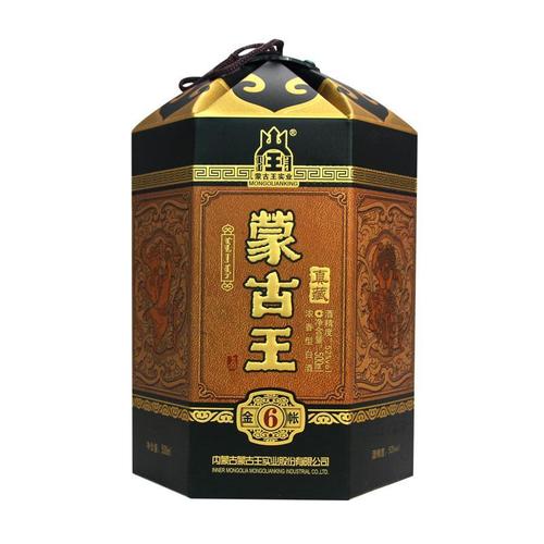 蒙古王52度金帐6系列单瓶500ml 高度浓香优级内蒙古草原特产白酒