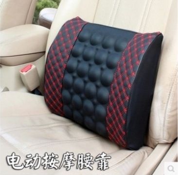 汽车腰靠 电动按摩腰枕车载座椅靠背垫腰部支撑护腰靠垫 汽车腰垫