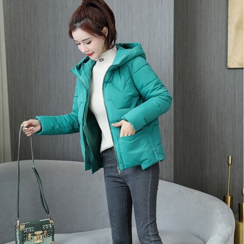 京东断码短款女羽绒棉服棉衣清仓特价处理品牌正品2021春秋冬新款