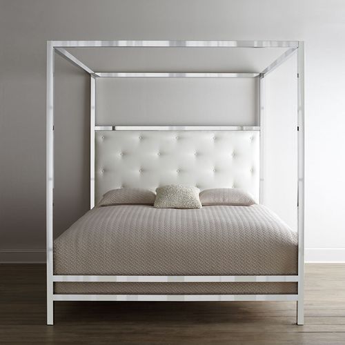 不锈钢管五金大床民宿四柱床1.8榻榻米主卧婚床2米简易美式架子床