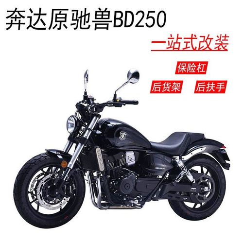 适用于奔达原驰兽bd250-2c国四电喷版 靠背后货架 保险杠 后扶手