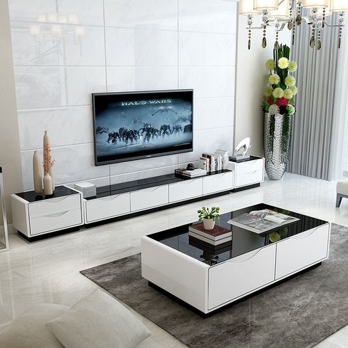 客厅电视柜现代简约小户型迷你电视柜茶几组合套装地