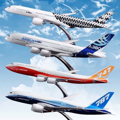 空客a380原型机飞机模型波音747 b787航模礼品定制仿真客机摆件
