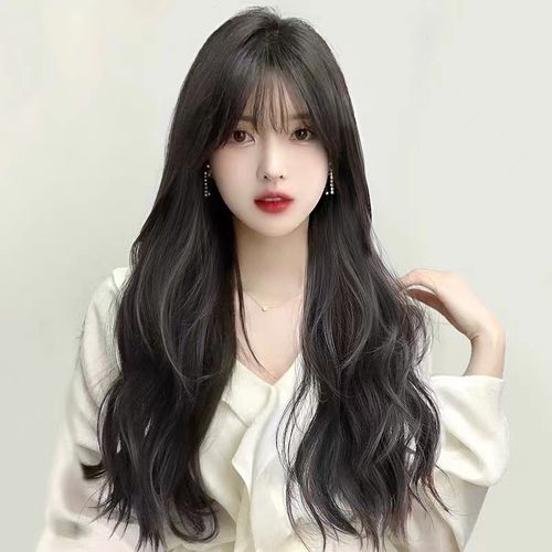 假发女长发水波纹大波浪长卷发自然发套气质韩式圆脸日常全头套式