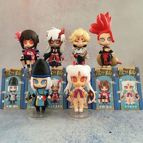 正版阴阳师盲盒现世奇趣货第一二三弹泷夜叉姬手办摆件鬼王展示盒