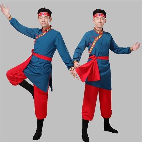 男出款装台表艺考新蒙古舞服演蹈式服饰练功演服民舞族蒙族新舞