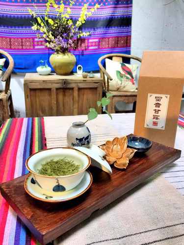 新茶成都天台山浓香炒青绿茶味重碧螺春雷音甘露散装