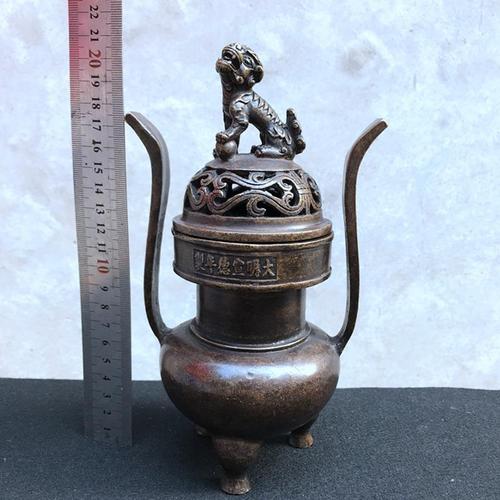 古玩古董铜香炉纯铜宣德炉塔式熏香炉做旧仿古香炉老香炉老物件