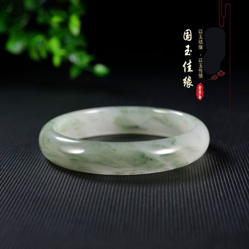 【高品质高质量】 新疆金丝玉昆仑翠天山翠白糯玉手镯玉石天山戈壁玉