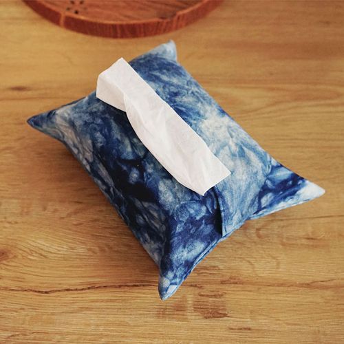 手工扎染布艺纸巾套 抽纸袋 棉麻纸巾袋抽纸盒纸巾包纸巾盒抽纸包