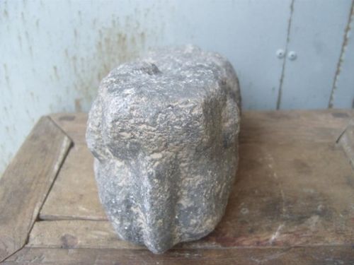 2021陈设装饰q老石头老石器石雕摆件石兽石牛石羊6254号