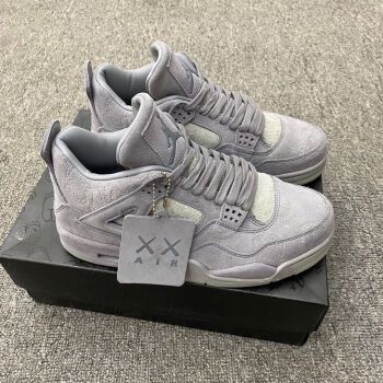 纯原"cool grey" 暴力熊酷灰联名夜光底 乔4 联名酷灰篮球鞋 930155