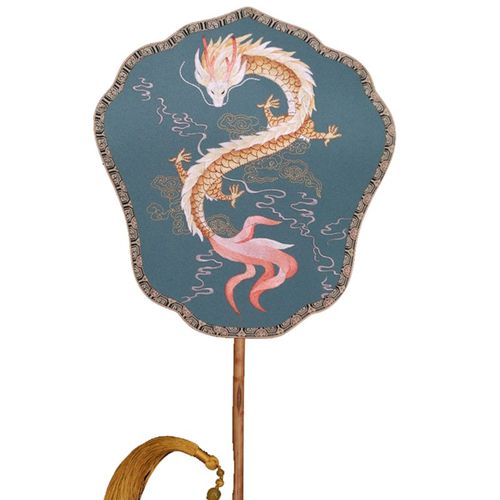 高档古风苏州绣花扇子中式刺绣团扇双面绣宫扇古典绣花宫廷扇汉服