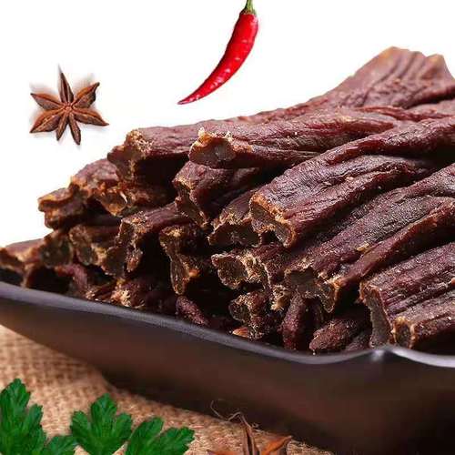 超干牛肉干正宗内蒙风干牛肉干香辣特产休闲零食熟食 250克超干香辣送
