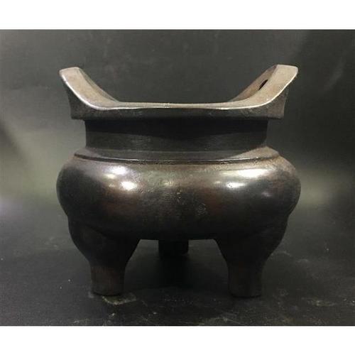 古董古玩收藏宣德古铜器老铜器紫铜纯铜香炉摆件铜炉老货旧货收藏