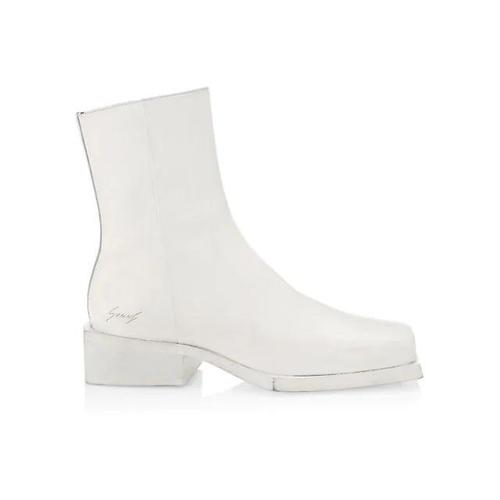 sunni sunni白色男靴|reese block-heel boots