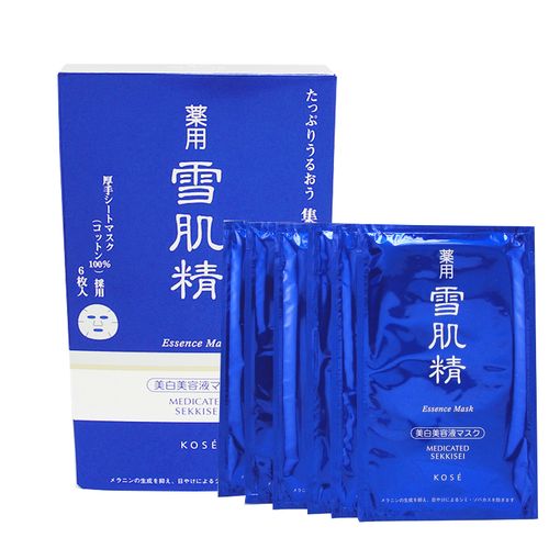 雪肌精蕴皙精华面膜24ml*6片含精华kose高丝专柜正品