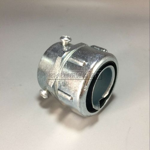 包塑金属软管卡套三柱接头钢管卡接式锁头锁母蛇皮管镀锌接头dkj