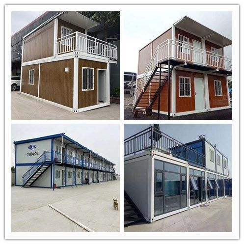 彩钢房子快拼箱门禁房住人防火岩棉家用简易房可拆卸