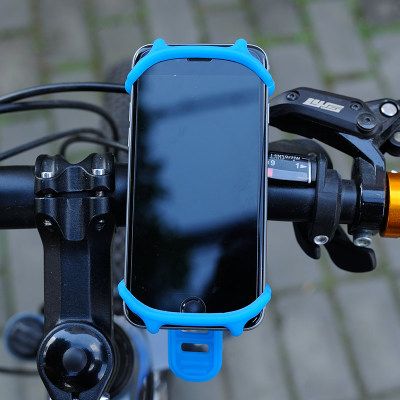 山地公路自行车防摔手机架通用硅胶手机支架公路车轻松绑手机架