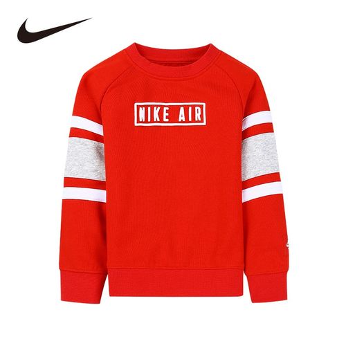 nike 耐克童装男童卫衣春秋儿童圆领套头卫衣小婴童男孩上衣90-130