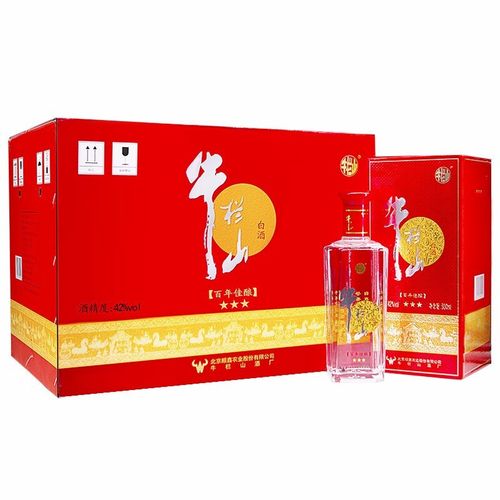 【酒庄直通】牛栏山二锅头白酒 百年佳酿星级系列浓香型白酒 500ml*6
