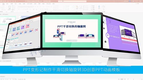 ppt变形记制作ppt平滑切换ppt轴旋转创意动画ppt动态特效创意模板