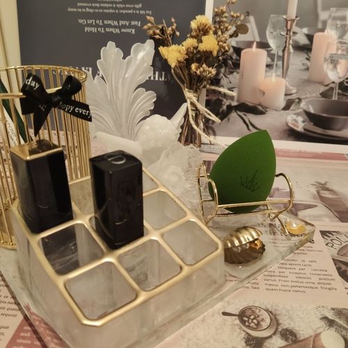 滴胶定制化妆品收纳摆台 化妆桌必备 可来图定制 选颜色 节日礼物【1