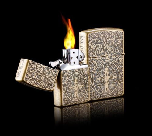 原装zorro佐罗康斯坦丁纯铜外壳防风砂轮煤油打火机送男朋友礼物