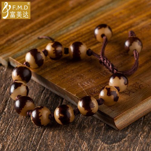富美达 菩提根金刚结手串 民族风原创佛珠手链男女款饰品