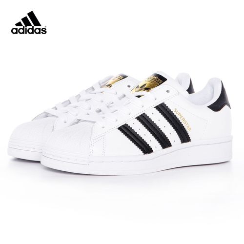 adidas/阿迪达斯三叶草小白鞋大童时尚贝壳头2021新款