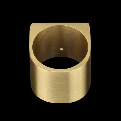 异形d铜脚套新中式家具椅子腿铜配件北欧沙发桌椅四方r角马蹄铜套