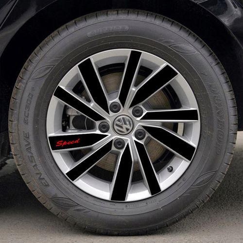 全新大众帕萨特轮毂贴纸 16寸轮廓个性改装贴膜 钢圈划痕遮挡贴