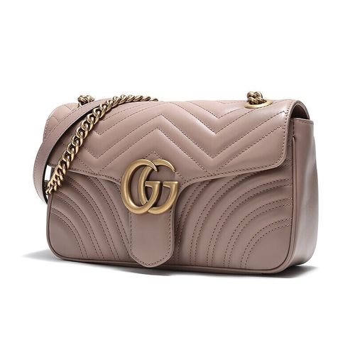 gucci 古驰 gucci女包小号26cm双gg波浪纹绗缝皮革手