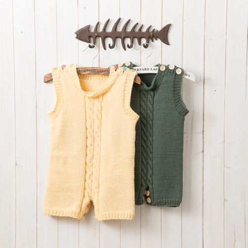 毛线材料包 春秋好动宝宝连体衣毛线连体衣裤开档棒针编织爬服