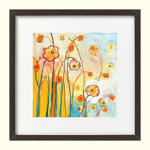 mop418 迷你油画《小野花》猫姆雷特礼品创意装饰画