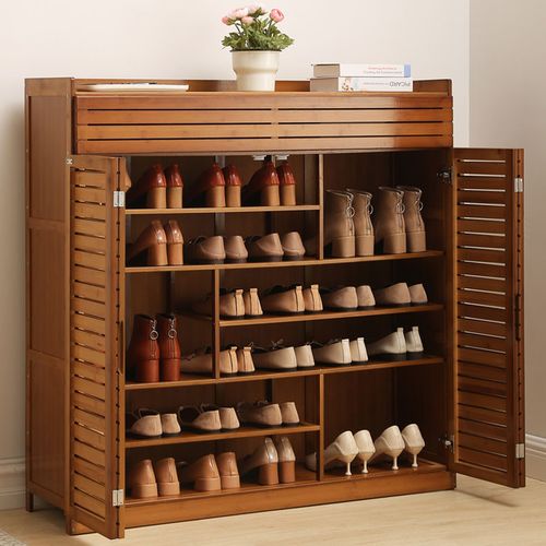 简易鞋架批发实木特价清仓鞋柜家用经济型多层门口放鞋收纳置物架