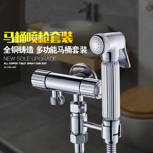 马桶伴侣喷枪套装厕所冲洗器卫生间高压水枪喷头增压妇洗器水龙头