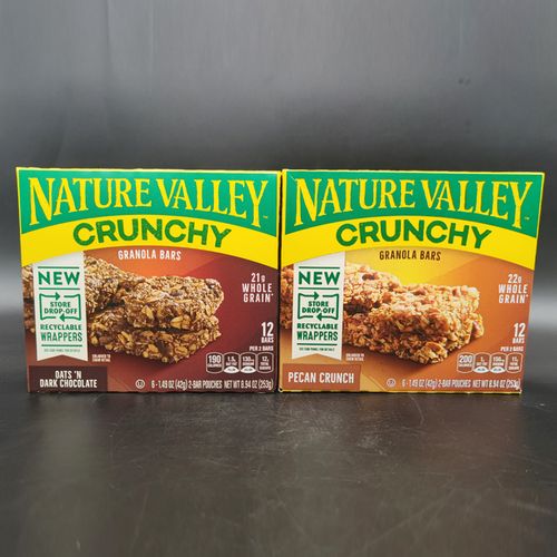 美国nature valley crunchy granola bars天然山谷山核桃燕麦饼干
